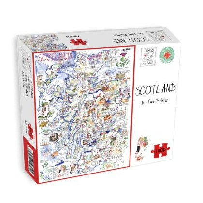 Map of Scotland - Tim Bulmer 1000 Piece Jigsaw Puzzle