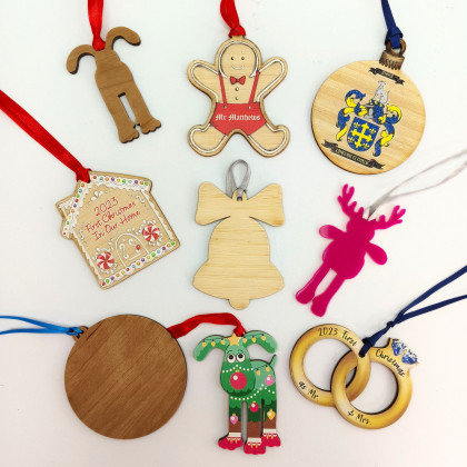 Christmas Decorations - Fully Customisable Shape and Design