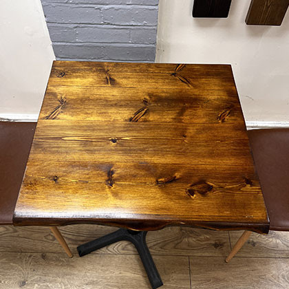 Waney Edge Solid Wood Cafe Table