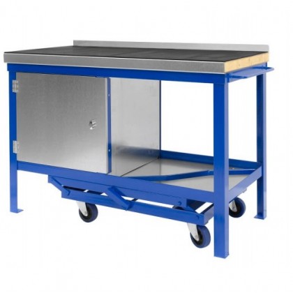 Rubber over Steel Mobile Workbenches