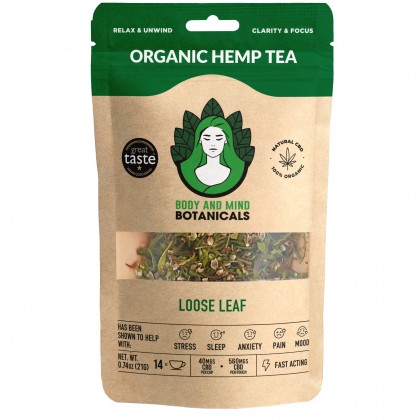 Organic Hemp Tea – Loose Leaf – 560mg CBD