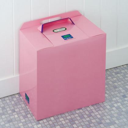 Disposable Sanitary Bins - Glossy Pink