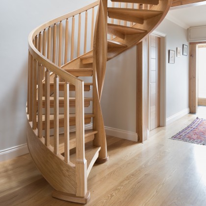 Solid Timber Spiral Staircase