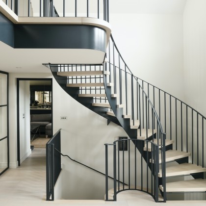 Helical Timber and Steel Staircase
