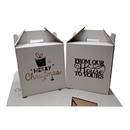 Gorgeous Christmas Hamper boxes.  Beautiful designs, perfect for giving and easy to carry