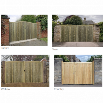 Pressure Treated Driveway Gates