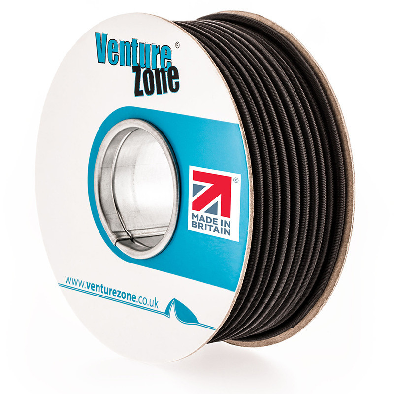 Premium Black Shock Cord 5mm diameter Made in Britain