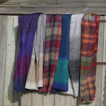 Mohair and Fine Wool Throws