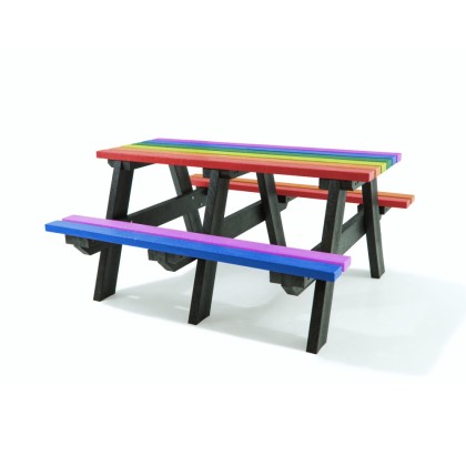 Rainbow Picnic Table 1.5m