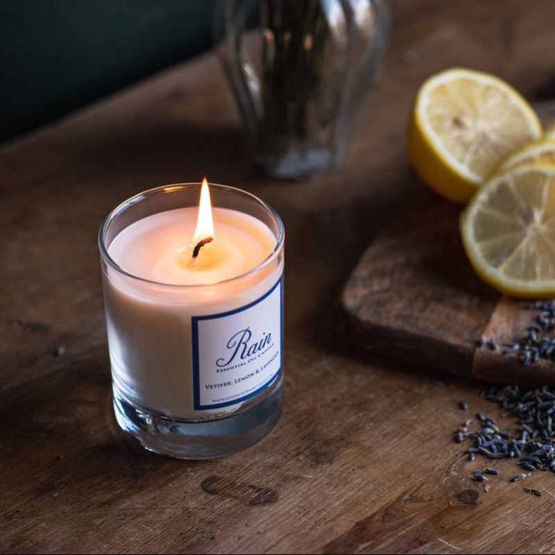 Rain Candle Made in Britain