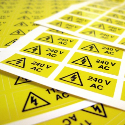 Electrical Labels and Stickers