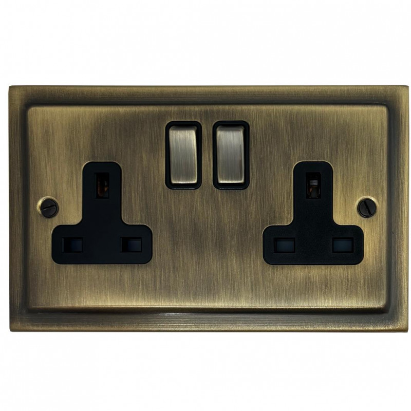 Victorian Antique Brass Sockets and Switches - Made in Britain