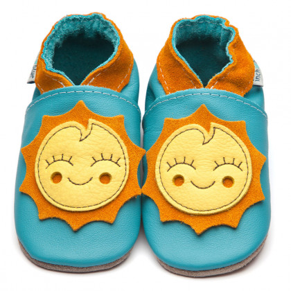 Inch Blue Leather Baby Shoes - Ray