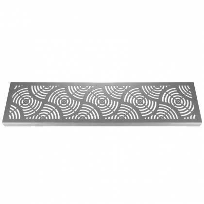 Waves 304 Stainless Steel Channel Drain Grate 125 x 1000mm (5 Inch)