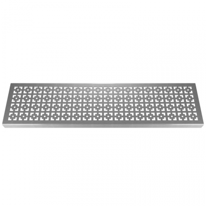 Geo Squares 304 Stainless Steel Channel Drain Grate 125 x 1000mm (5 Inch)