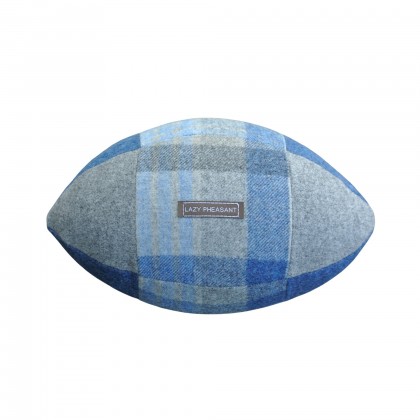 "Lazy Lineout" Rugby Ball Cushion - Blues