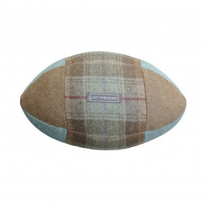 "Lazy Lineout" Rugby Ball Cushion - Hampton