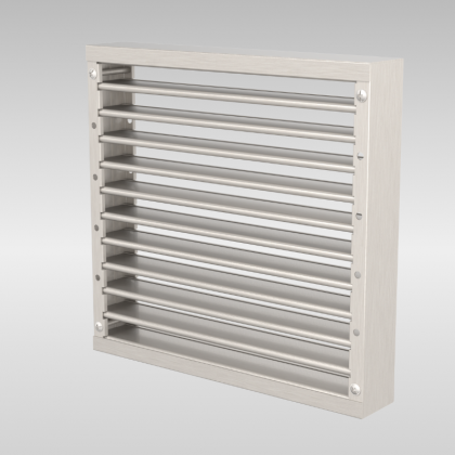 LVH44 intumescent fire resistant air transfer grille