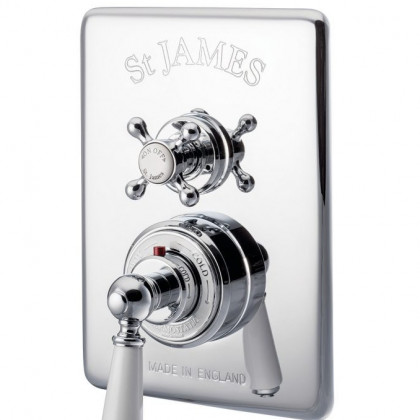 St James Classical concealed handshower dual control thermostatic valve