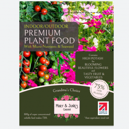 Mary & June's Garden Premium Plant Food with Micro-Nutrients and Seaweed