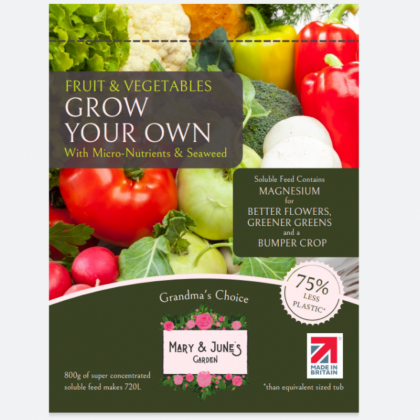 Mary & June's Garden Grow Your Own with 2%MgO + Chelated TE + Fulvic + Seaweed