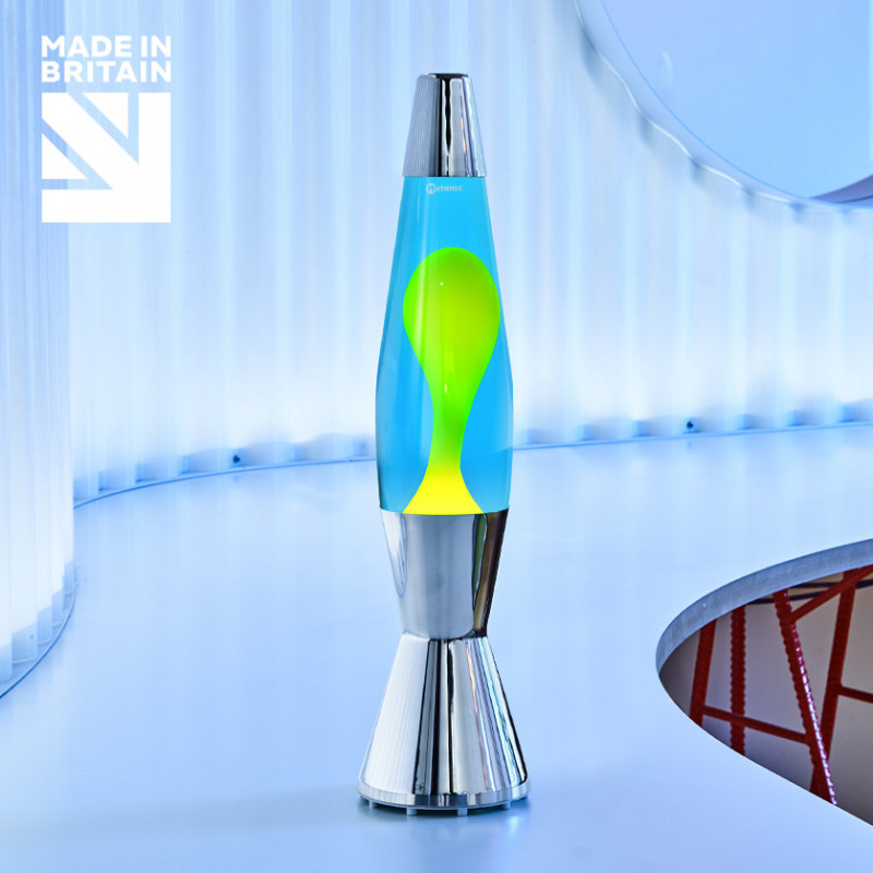 Mathmos Astro Baby lava lamp: Silver - Made in Britain
