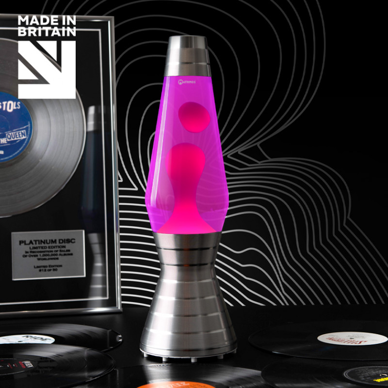 Mathmos Astro Platinum Vinyl Lava Lamp - Made in Britain