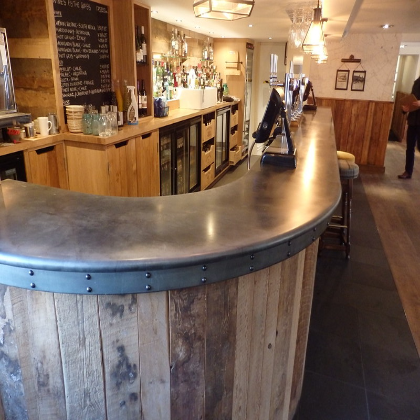Zinc Bar Tops