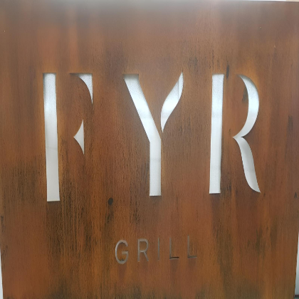 Corten Steel Signs – Rusted Metal Signage & Branding