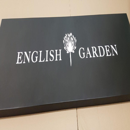 Reception & Interior Branding – Bespoke Metal Signage for Walls & Desks