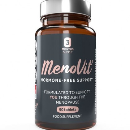 Menovit® Formulated to support you through the menopause|90 Tablets (3 Month Supply) | Hormone Free | Suitable for Vegetarians & Vegans | No artificial colours or flavours