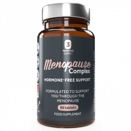 Menopause Complex – Hormone Free, Contains Red Clover and 9 Essential Vitamins & Minerals, Vegan Tablets (90)