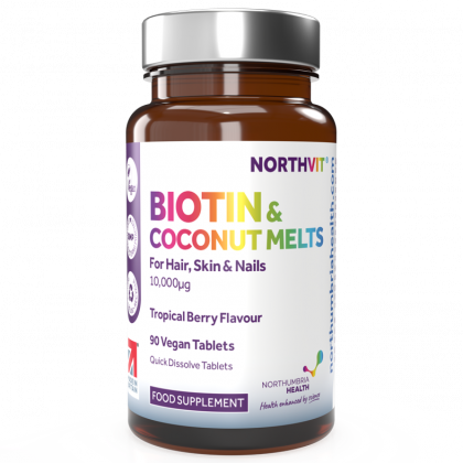 Biotin & Coconut Melts 90 Quick Dissolve Vegan Tablets