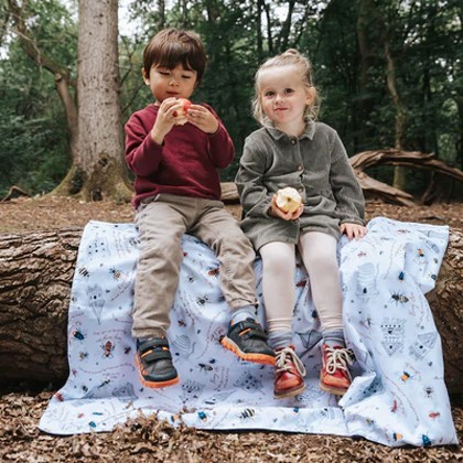 Bees Family PACMAT Picnic Blanket