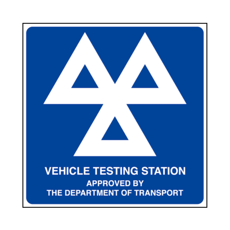 MOT Vehicle Testing Station Sign - Made in Britain