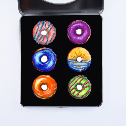 Pattern Weights Fabric Weights Donuts Designed By Betti Fleur a set of 6 x 40mm