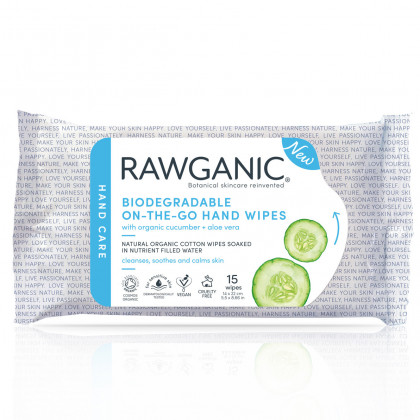 Rawganic On-the-Go Biodegradable Hand wipes