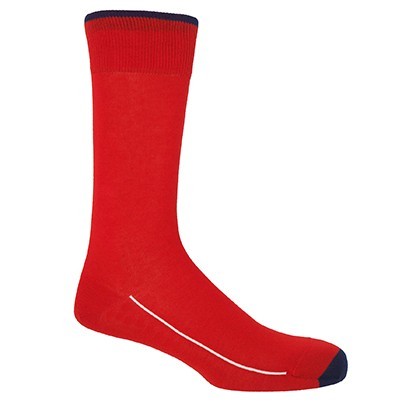 Square Mile Men's Socks - Cinnabar
