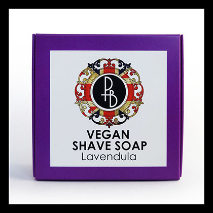 Lavendula VEGAN Shaving Soap 40g - BIODEGRADABLE PACKAGING