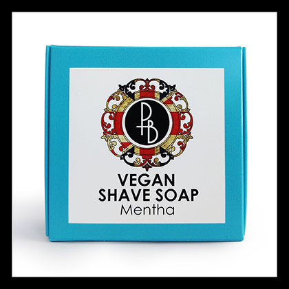 Mentha VEGAN Shaving Soap 40g - BIODEGRADABLE PACKAGING