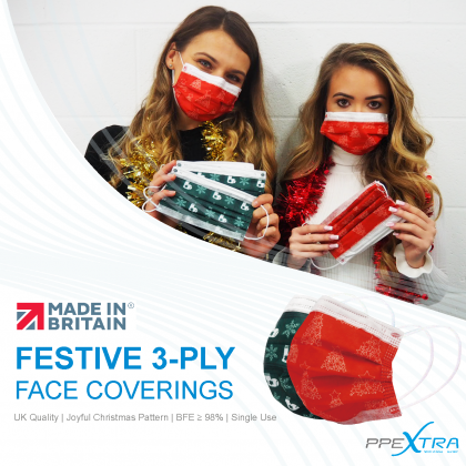 Festive 3-Ply Face Coverings