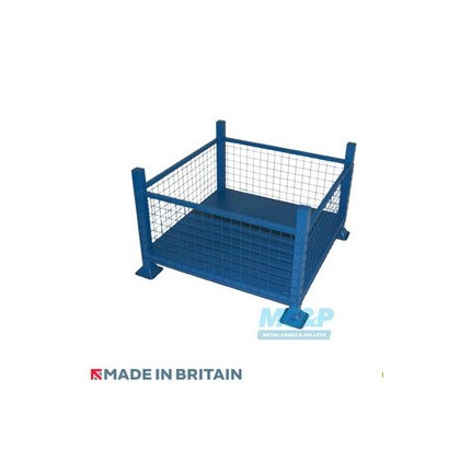 Industrial Stillage with Mesh Sides & Solid Base