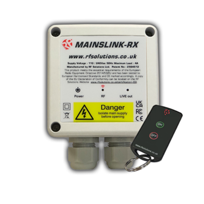 Mainsswitch - 1 Channel Remote Control System