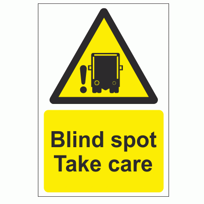 Blind Spot Take Care Sticker