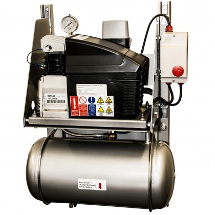 Air Compressor for dry pipe fire sprinkler system - 230v or 400v - lubricated - with air receiver