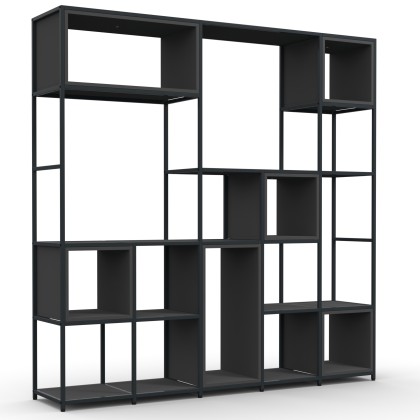 Sproxton Modular Feature Shelving With Cubby Boxes And Shelves