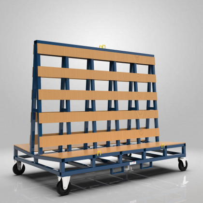A Frame Trolley with Timber Dunnage