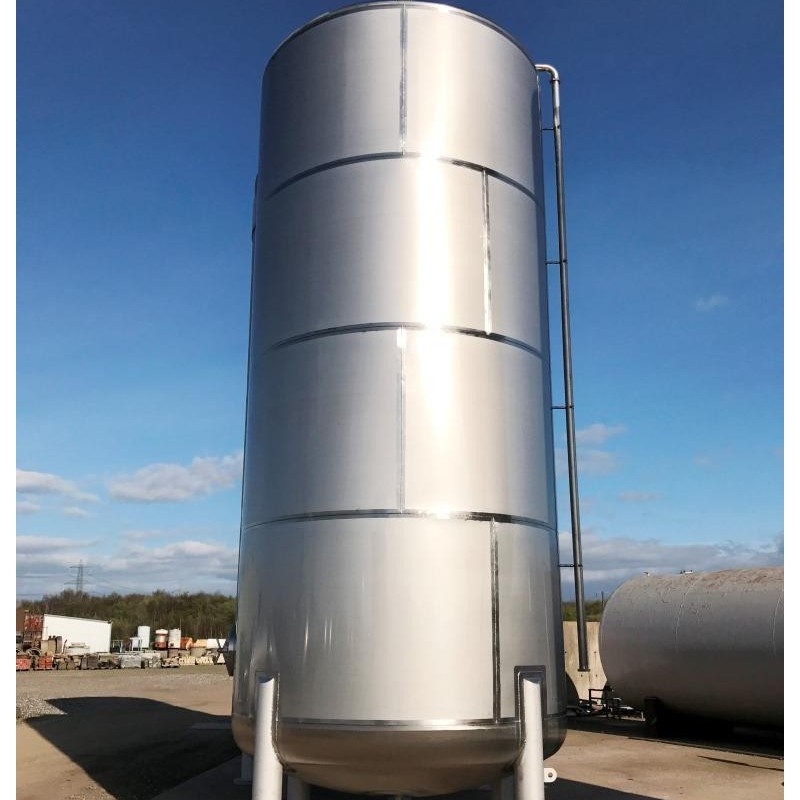 40000 litre 8800 gallon Vertical Stainless Steel 316 Free Standing Tank / Vessel - Made in Britain