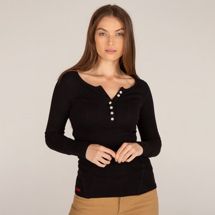Evie - Women's Ribbed Long Sleeve Top