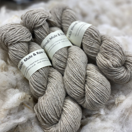 Raw Nettle and Mule Yarn, Chunky Weight